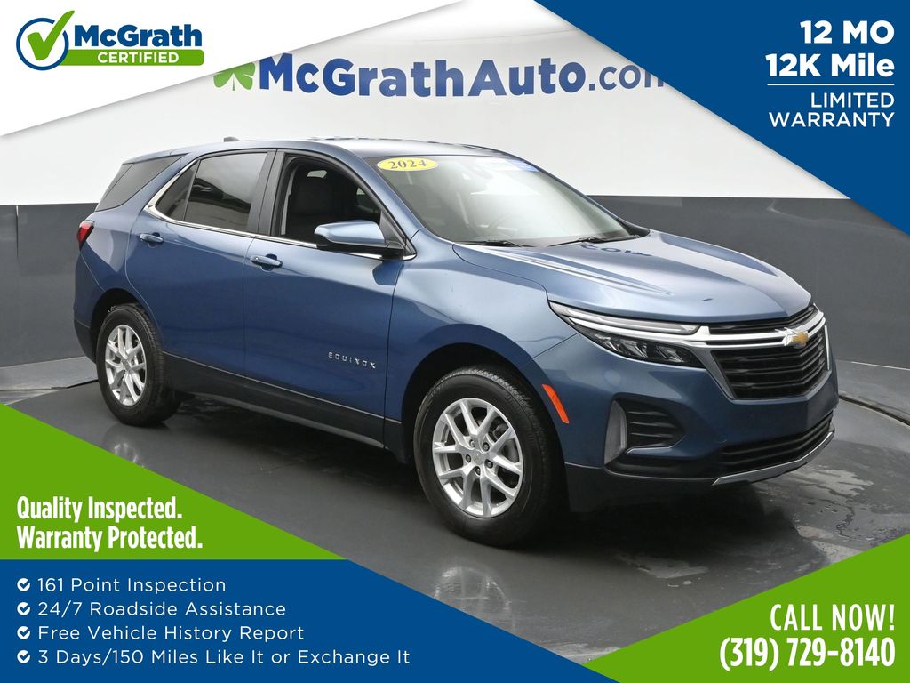 Lakeshore Blue Metallic 2024 Chevrolet Equinox LT AWD with 1LT SUV / Crossover Four-Wheel Drive 6-Speed Automatic Overdrive
