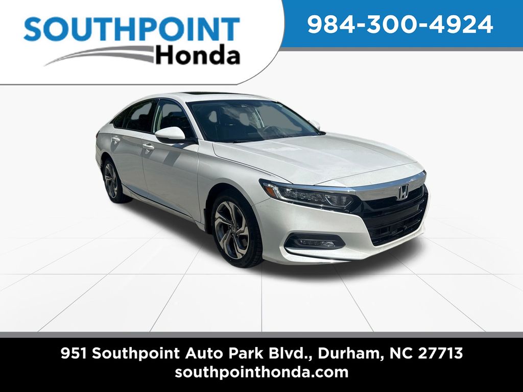 Platinum White Pearl 2020 Honda Accord Sedan Front-Wheel Drive Automatic