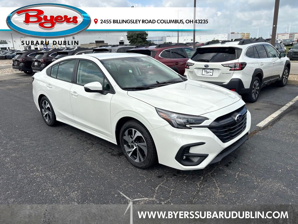 Crystal White Pearl 2025 Subaru Legacy Sedan All-Wheel Drive Continuously Variable Transmission