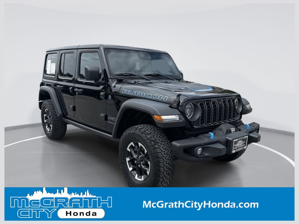 Black Clearcoat 2024 Jeep Wrangler 4xe SUV / Crossover Four-Wheel Drive 8-Speed Automatic