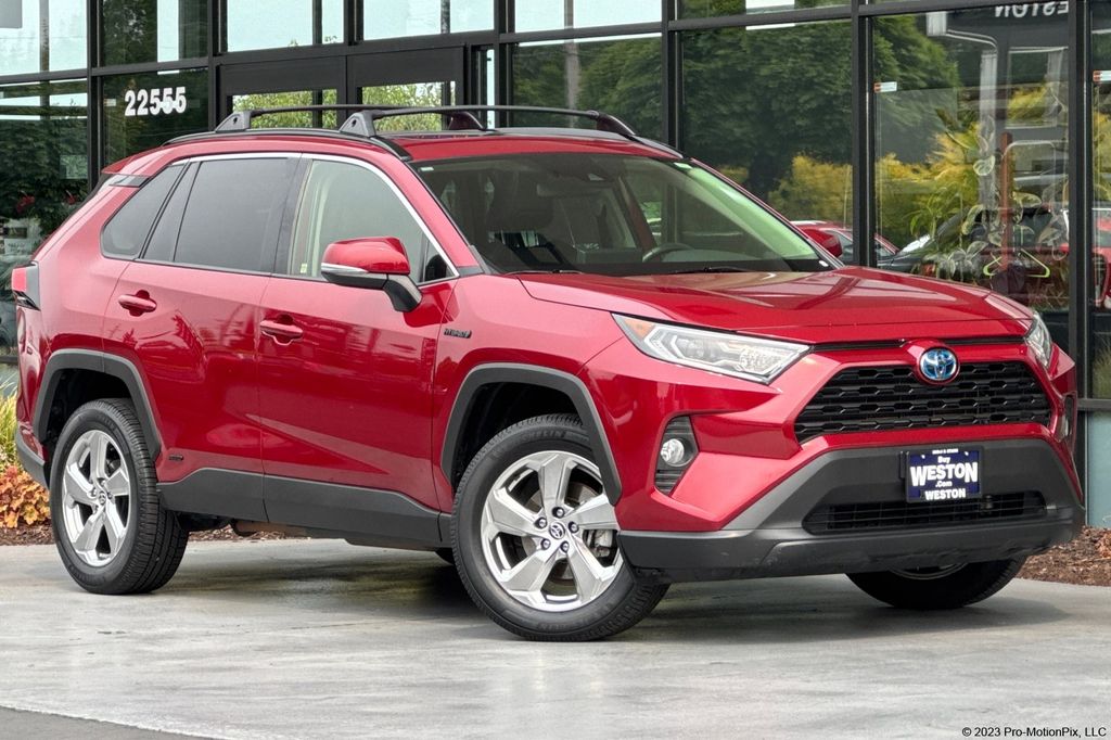 Pearl 2021 Toyota RAV4 Hybrid SUV / Crossover All-Wheel Drive Continuously Variable Transmission