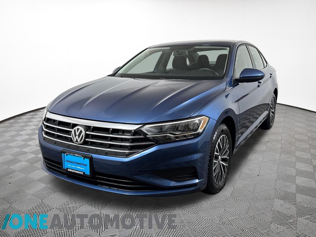 Blue 2021 Volkswagen Jetta Sedan Front-Wheel Drive 8-Speed Automatic