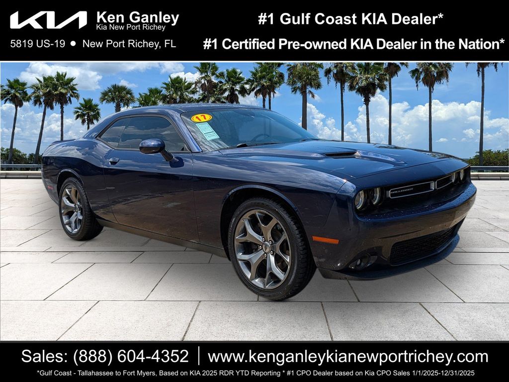 Contusion Blue Pearlcoat 2017 Dodge Challenger SXT RWD Coupe Rear-Wheel Drive 8-Speed Automatic