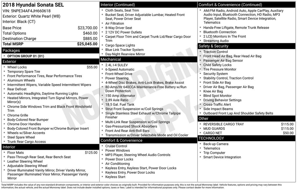 2018 Hyundai Sonata SEL