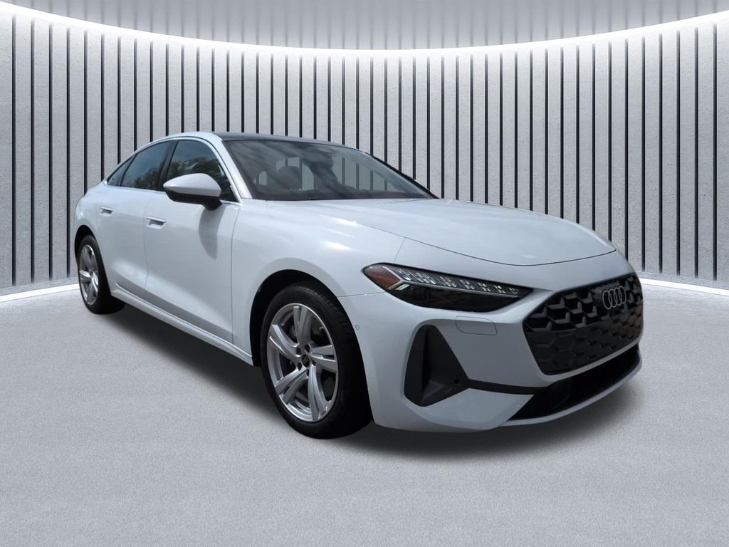 White 2025 Audi A5 Sedan All-Wheel Drive 7-Speed Automatic