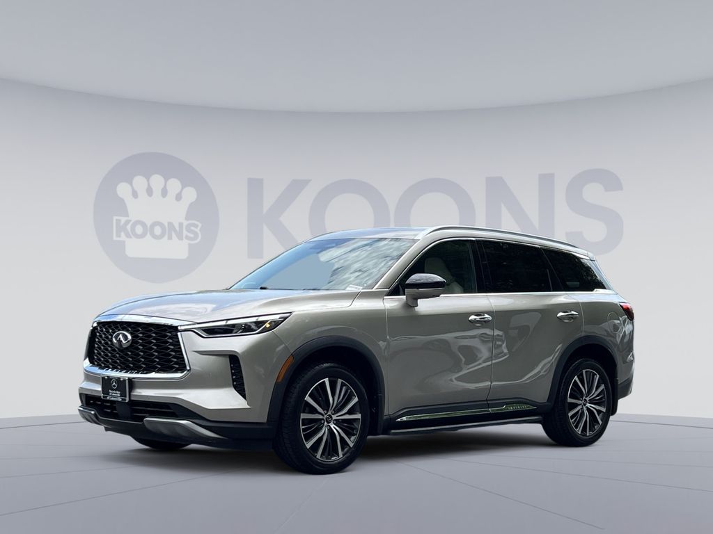 Warm Titanium 2023 INFINITI QX60 SUV / Crossover All-Wheel Drive Automatic