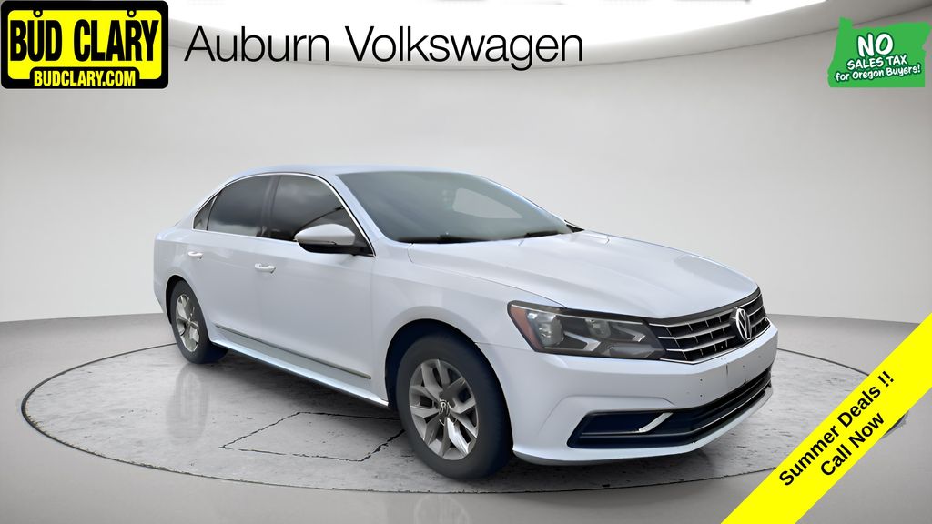 White 2016 Volkswagen Passat Sedan Front-Wheel Drive 6-Speed Automatic