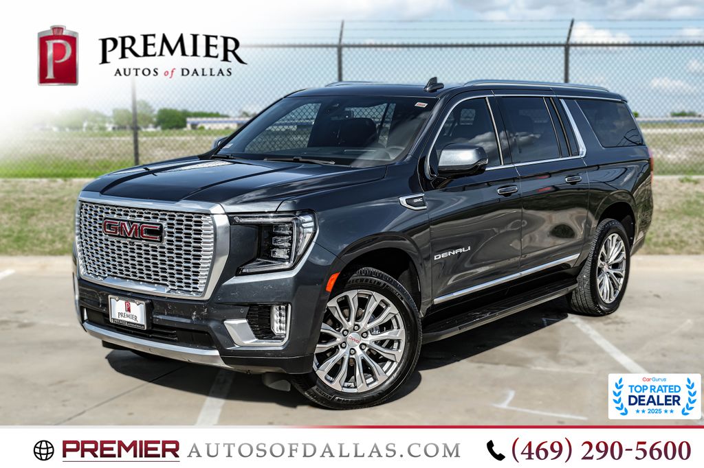 Gray (Dark Sky Metallic) 2021 GMC Yukon XL Denali 4WD SUV / Crossover Four-Wheel Drive