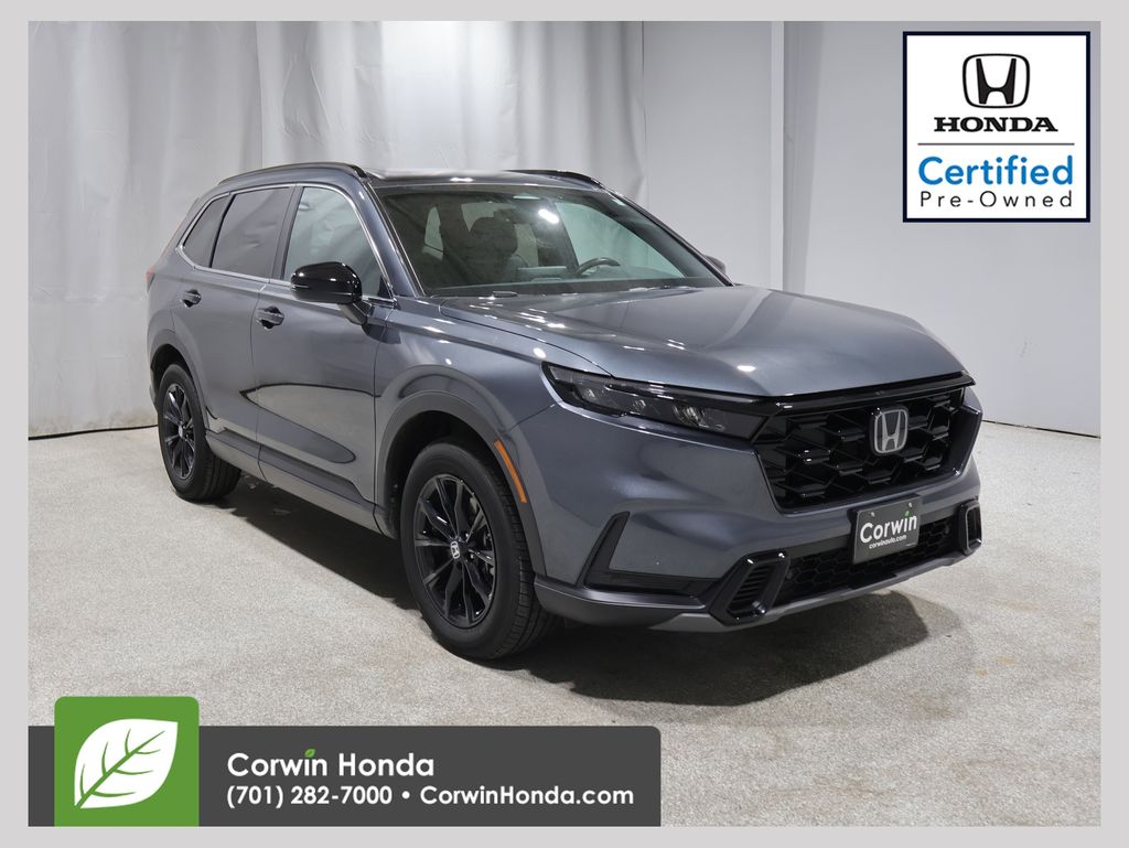 Meteorite Gray Metallic 2024 Honda CR-V Hybrid SUV / Crossover All-Wheel Drive Continuously Variable Transmission