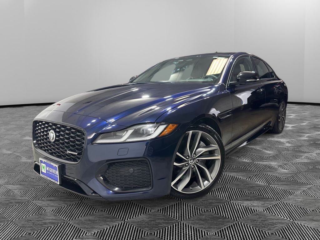 Portofino Blue Metallic 2024 Jaguar XF P300 R-Dynamic SE AWD Sedan All-Wheel Drive 8-Speed Automatic