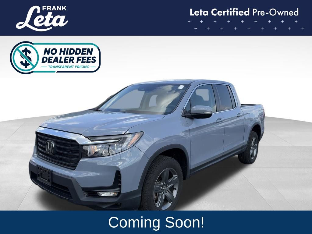 Sonic Gray Pearl 2023 Honda Ridgeline Pickup Truck All-Wheel Drive 9-Speed Automatic