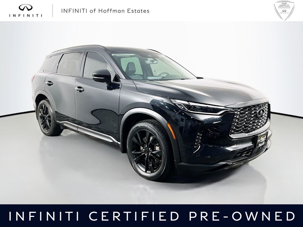 Mineral Black 2023 INFINITI QX60 Luxe AWD SUV / Crossover All-Wheel Drive 9-Speed Automatic