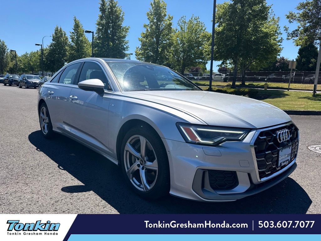 Florett Silver Metallic 2024 Audi A6 Sedan All-Wheel Drive 7-Speed Automatic