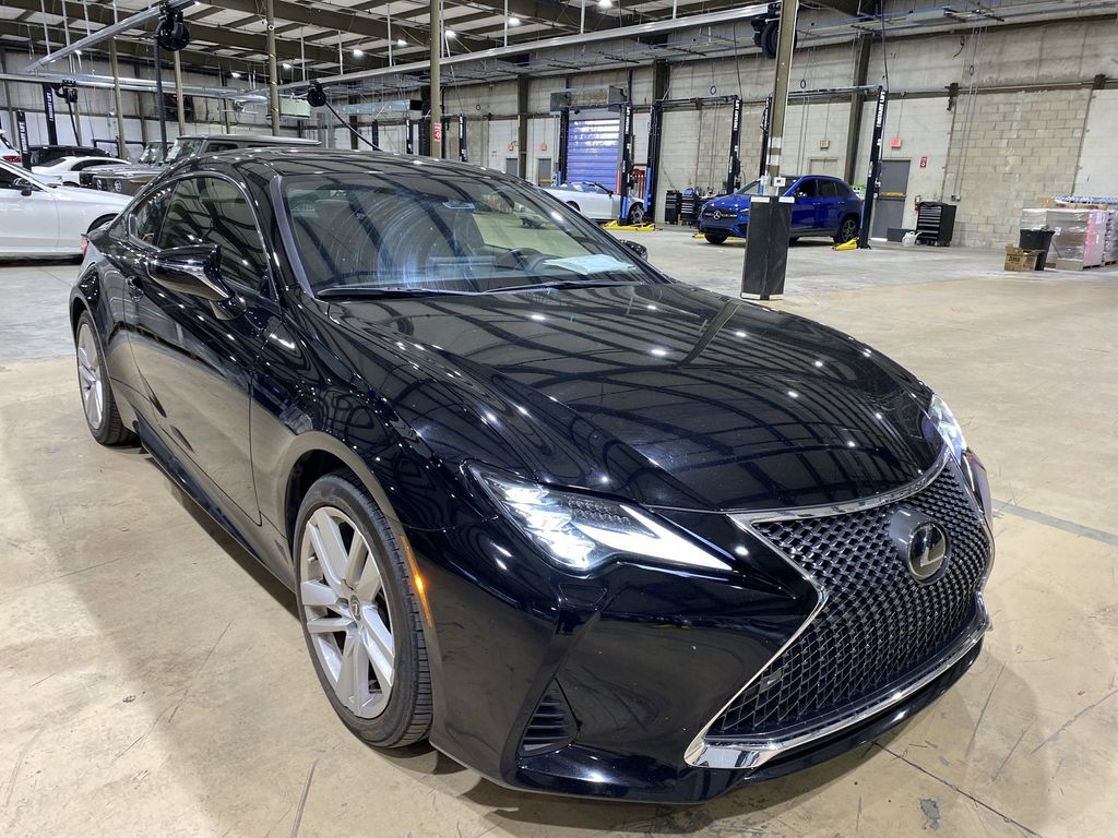 Black (Obsidian) 2023 Lexus RC 350 RWD Coupe Rear-Wheel Drive 8-Speed Automatic