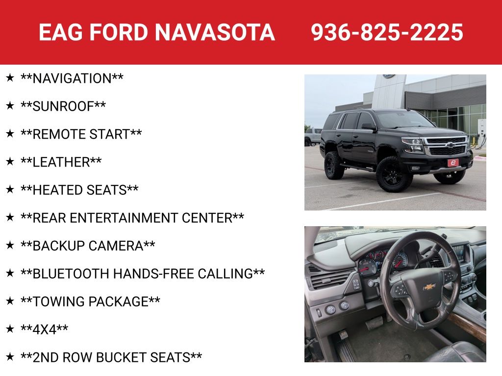 2018 Chevrolet Tahoe LT Black at Bayway Cadillac Southwest