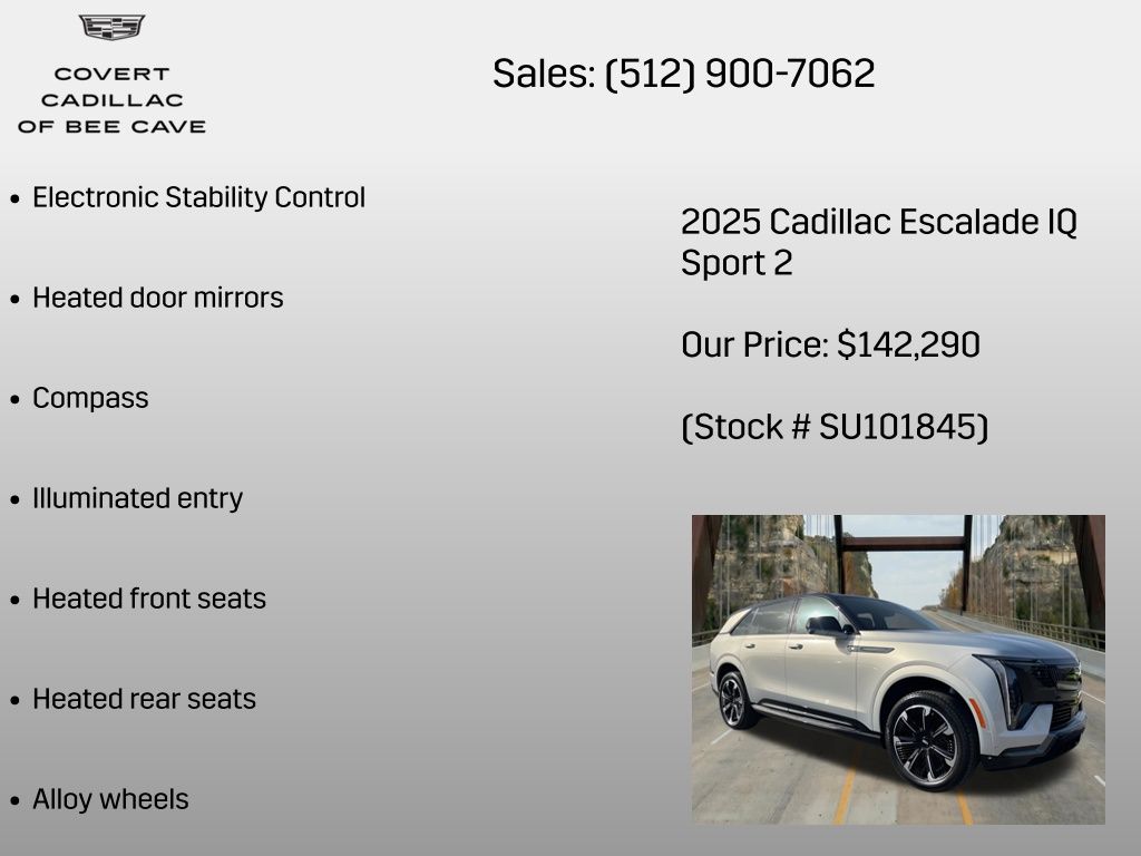 New Car 2025 Cadillac Escalade  Sport For Sale Under $150,000 In Austin, Texas