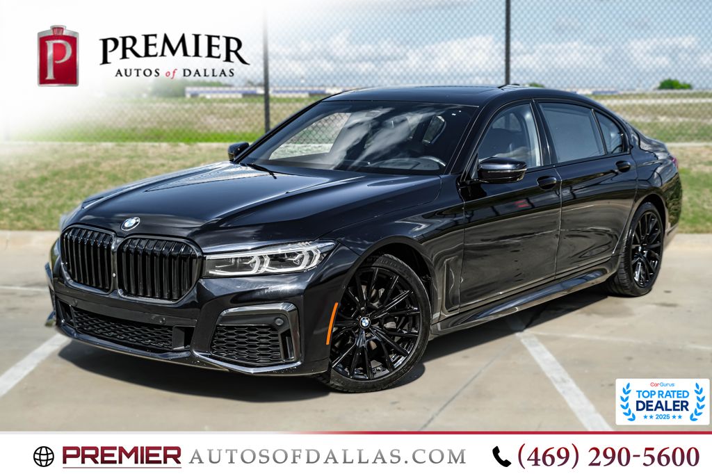Carbon Black Metallic 2021 BMW 7 Series 740i RWD Sedan Rear-Wheel Drive 8-Speed Automatic