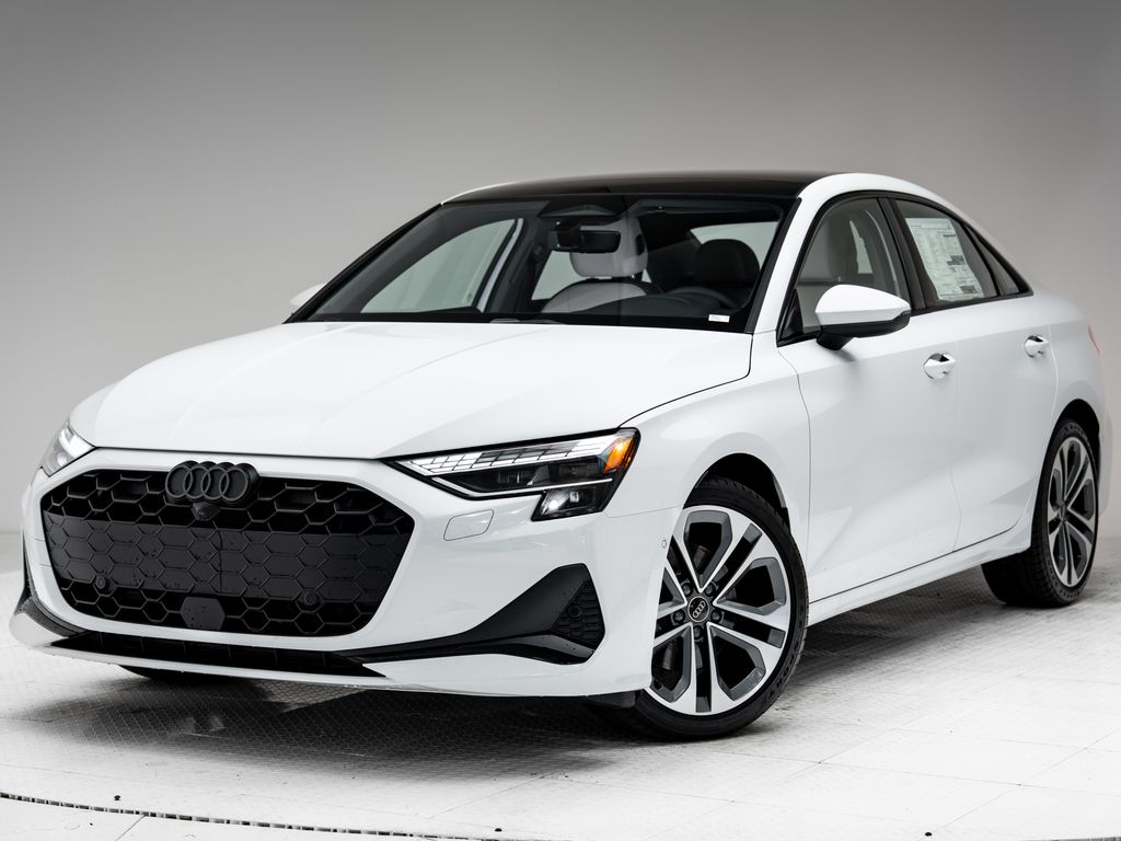 Glacier White Metallic 2026 Audi A3 quattro Premium Plus 40 TFSI Sedan All-Wheel Drive 7-Speed Automatic