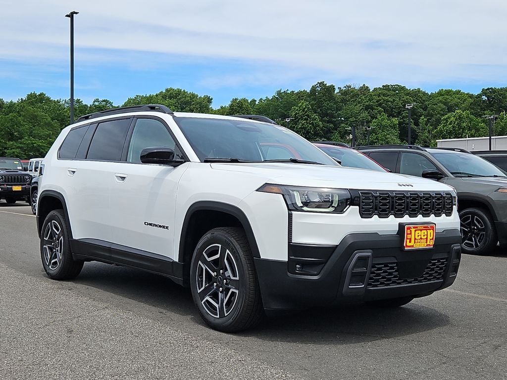 Bright White Clearcoat 2026 Jeep Cherokee SUV / Crossover Four-Wheel Drive Continuously Variable Transmission