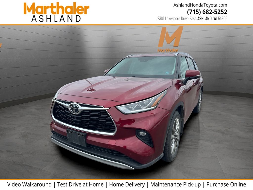 Red (Ruby Flare Pearl) 2020 Toyota Highlander Platinum AWD SUV / Crossover All-Wheel Drive 8-Speed Automatic