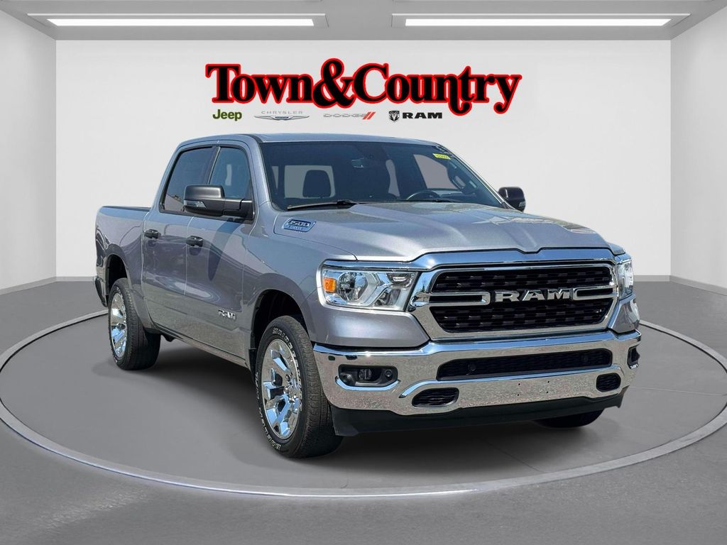 Billet Silver Metallic Clearcoat 2023 RAM 1500 Pickup Truck Four-Wheel Drive 8-Speed Automatic
