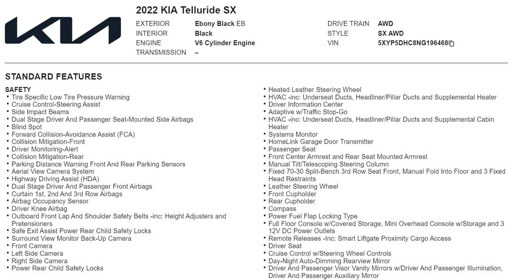 2022 Kia Telluride SX 21