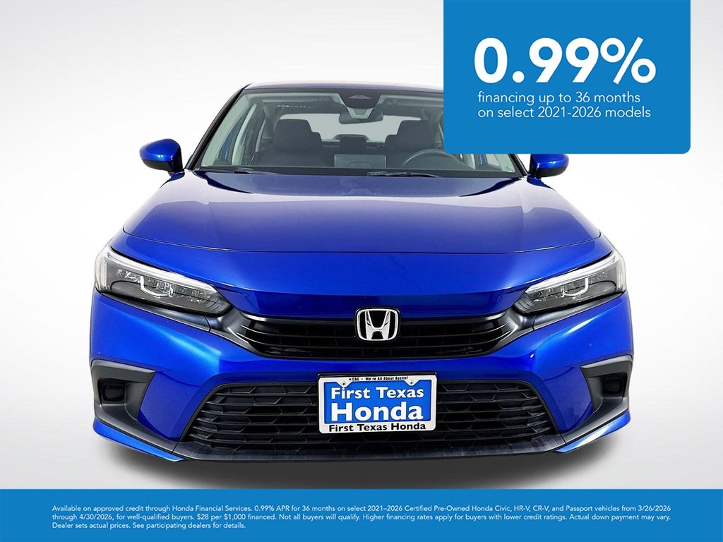 Used Car 2023 Honda Civic  Lx For Sale Under $25,000 In Austin, Texas