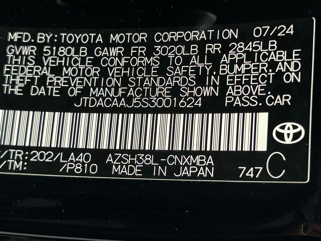 Used 2025 Black Toyota XLE image 21