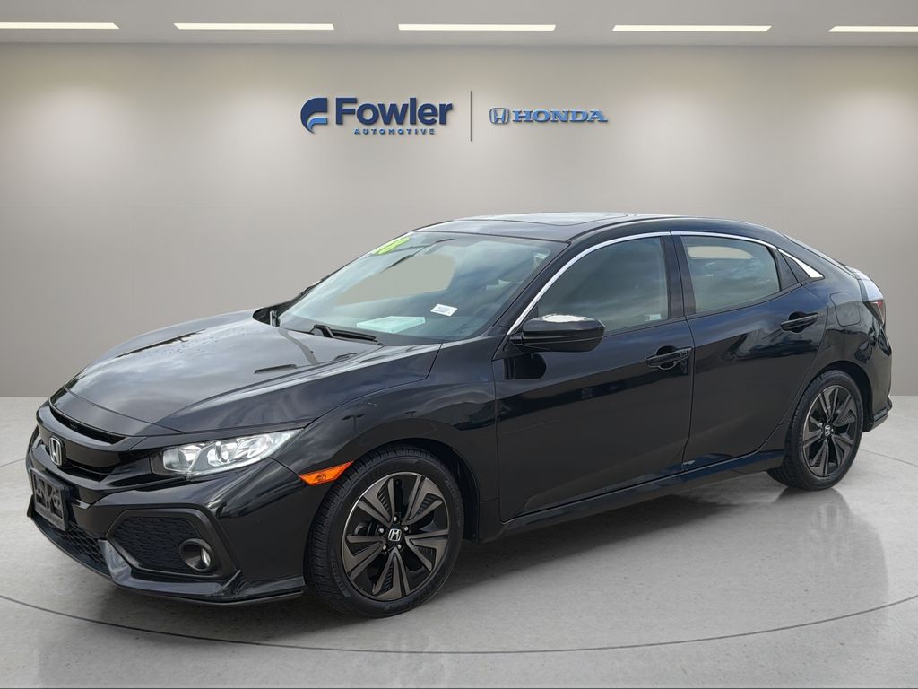 Black 2018 Honda Civic Hatchback EX FWD Hatchback Front-Wheel Drive Continuously Variable Transmission
