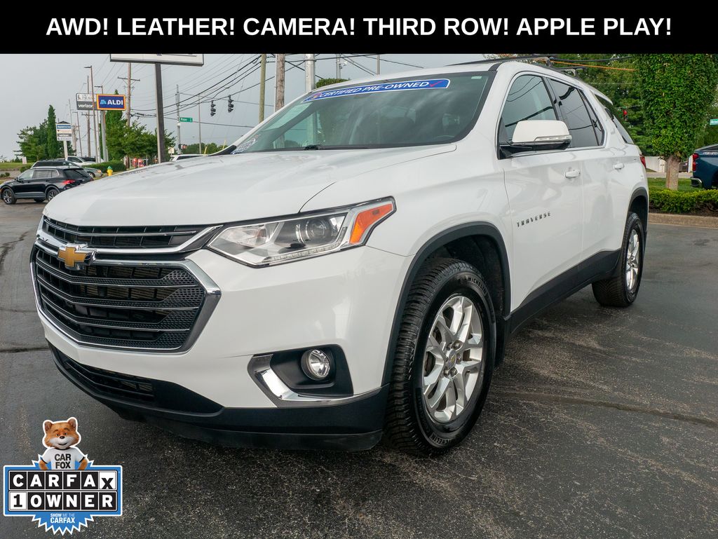 Summit White 2020 Chevrolet Traverse SUV / Crossover Four-Wheel Drive 9-Speed Automatic