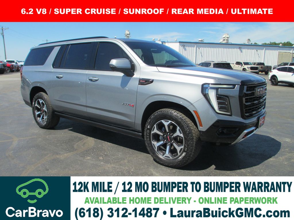 Sterling Metallic 2025 GMC Yukon XL AT4 Ultimate 4WD SUV / Crossover Four-Wheel Drive