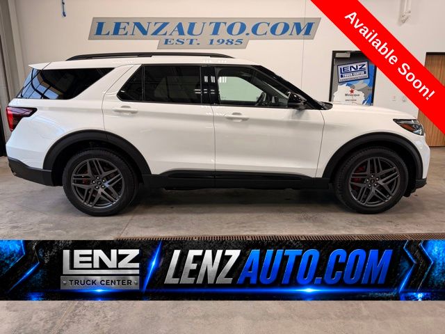 Star White Metallic Tri-Coat 2025 Ford Explorer ST AWD SUV / Crossover All-Wheel Drive Automatic