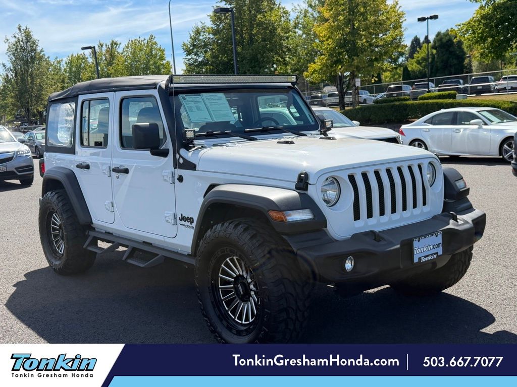 Bright White Clearcoat 2022 Jeep Wrangler SUV / Crossover Four-Wheel Drive 8-Speed Automatic