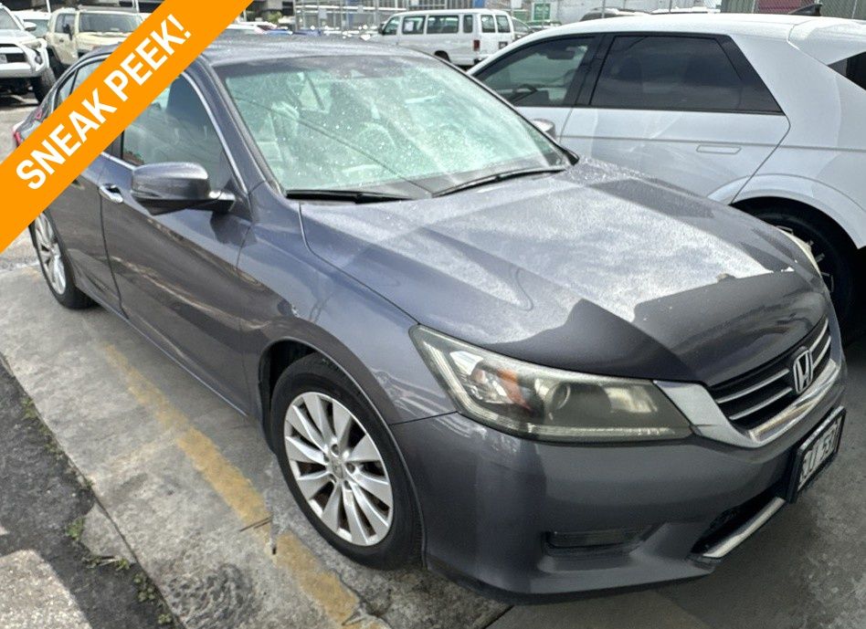 Gray (Modern Steel Metallic) 2015 Honda Accord Sedan Front-Wheel Drive Continuously Variable Transmission