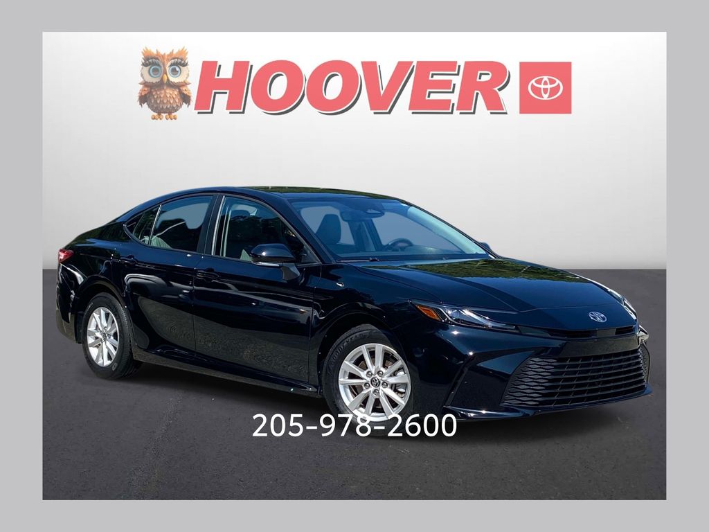 Midnight Black Metallic 2025 Toyota Camry Sedan Front-Wheel Drive Continuously Variable Transmission