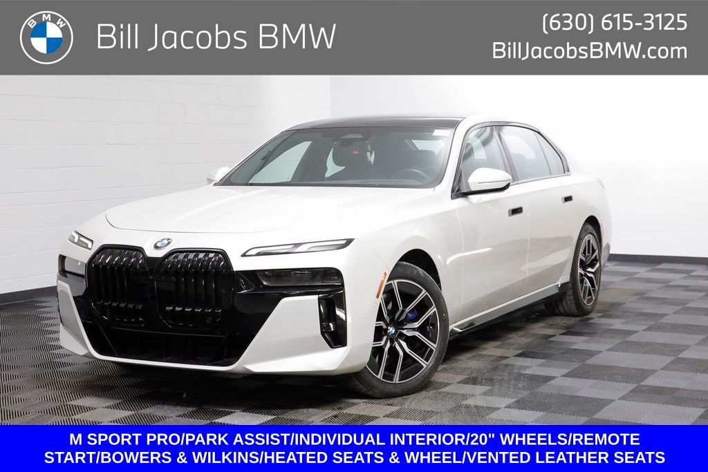 Mineral White Metallic 2023 BMW 7 Series Sedan All-Wheel Drive Automatic