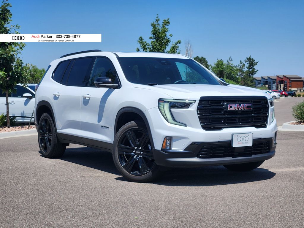Summit White 2024 GMC Acadia SUV / Crossover Four-Wheel Drive 8-Speed Automatic