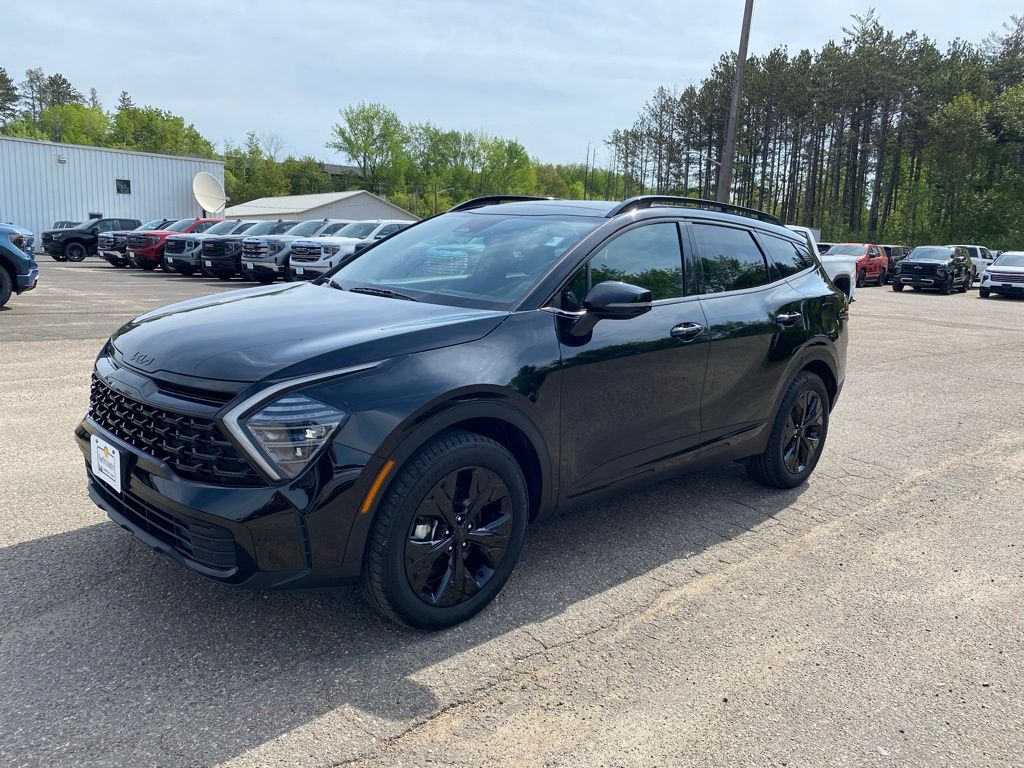 Ebony Black 2025 Kia Sportage X-Line AWD SUV / Crossover All-Wheel Drive 8-Speed Automatic