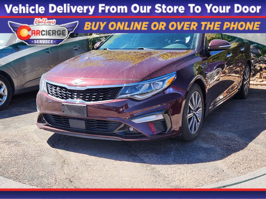 Red (Sangria) 2020 Kia Optima EX Premium FWD Sedan Front-Wheel Drive 7-Speed Automatic
