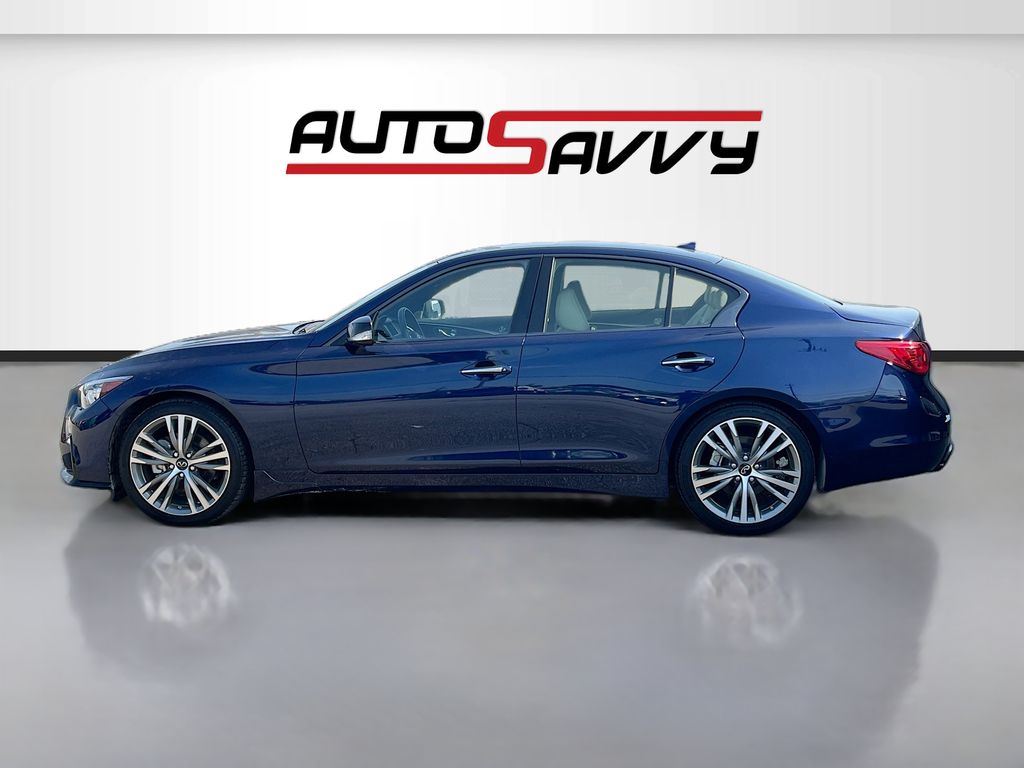 2024 INFINITI Q50 SENSORY Blue at AutoSavvy Houston Southwest