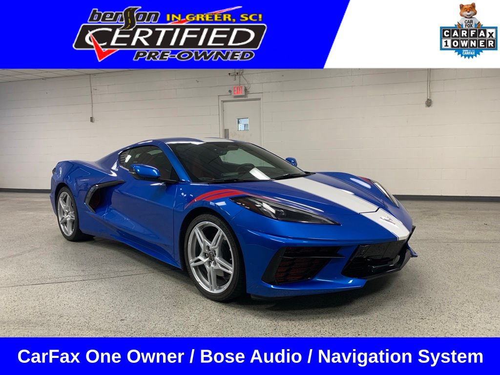 Riptide Blue 2024 Chevrolet Corvette Coupe Rear-Wheel Drive 8-Speed Dual Clutch