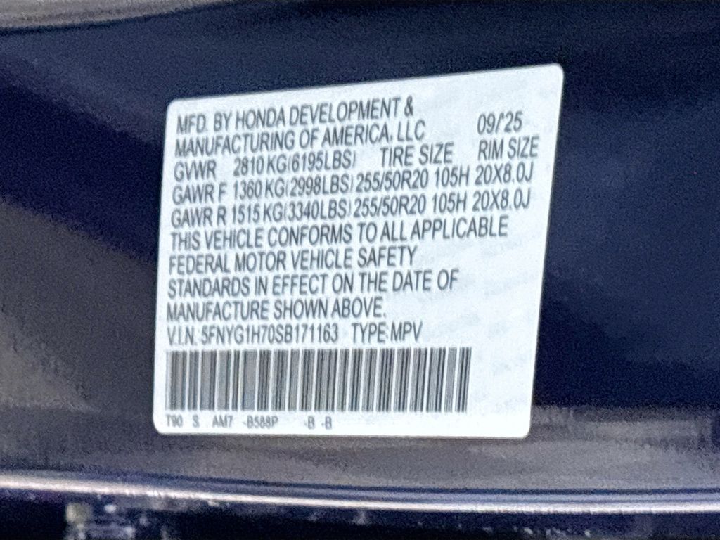 2025 Honda Pilot Touring