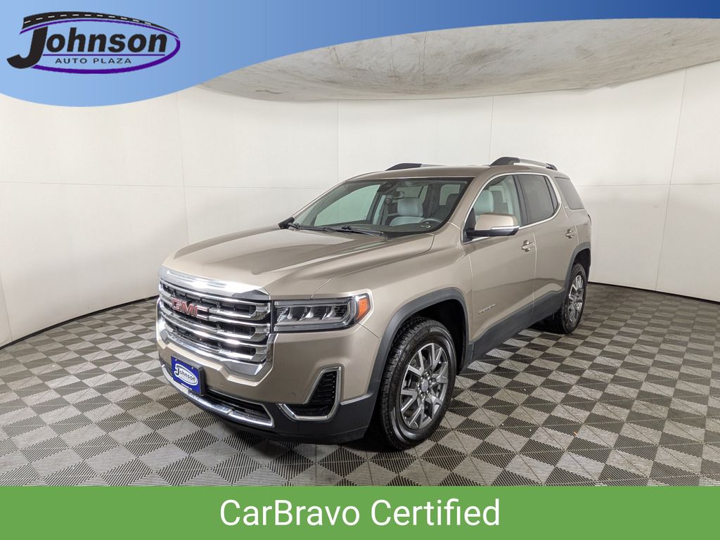 Light Stone Metallic 2023 GMC Acadia SLE AWD SUV / Crossover Four-Wheel Drive 9-Speed Automatic
