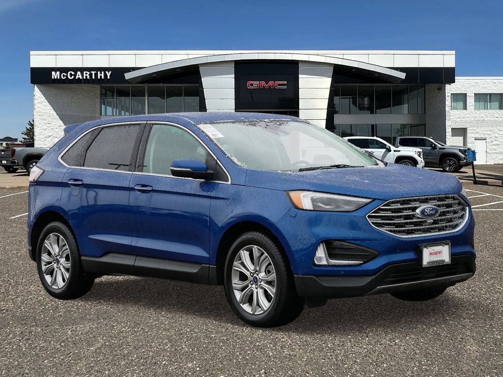 Blue Metallic 2022 Ford Edge SUV / Crossover All-Wheel Drive 8-Speed Automatic