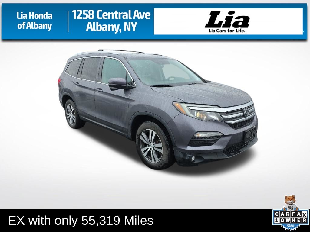Gray (Modern Steel Metallic) 2016 Honda Pilot EX AWD with Honda Sensing SUV / Crossover All-Wheel Drive 6-Speed Automatic