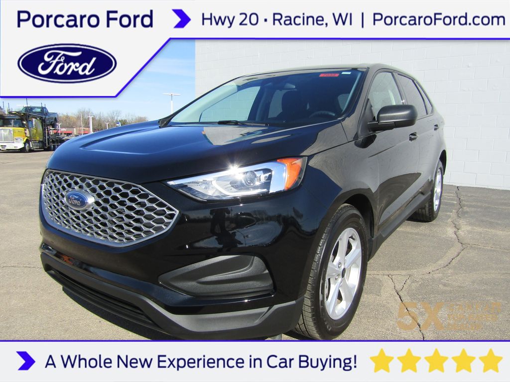 Agate Black Metallic 2024 Ford Edge SE AWD SUV / Crossover All-Wheel Drive 8-Speed Automatic