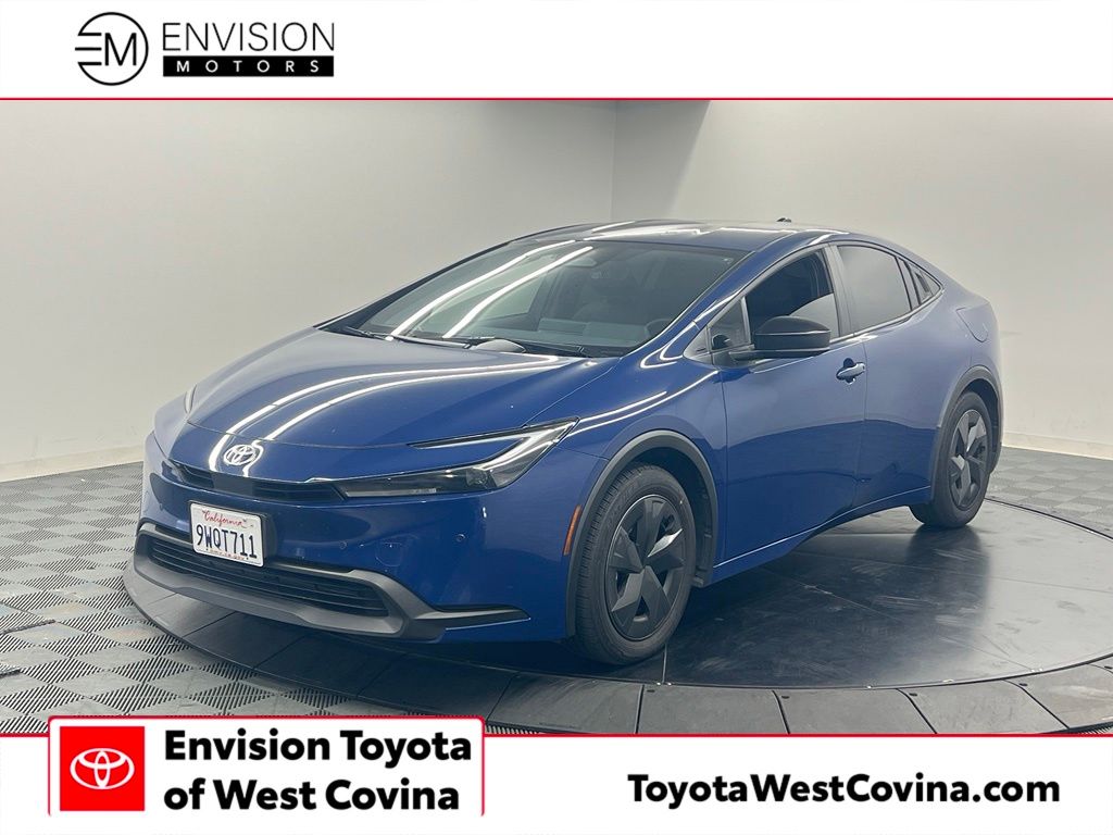 Blue 2026 Toyota Prius Hatchback Front-Wheel Drive Continuously Variable Transmission