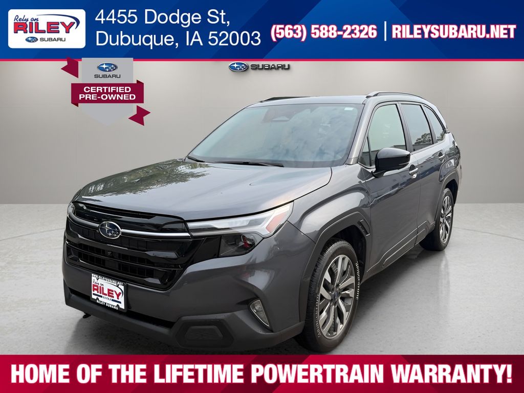 Gray Metallic 2025 Subaru Forester SUV / Crossover All-Wheel Drive Continuously Variable Transmission