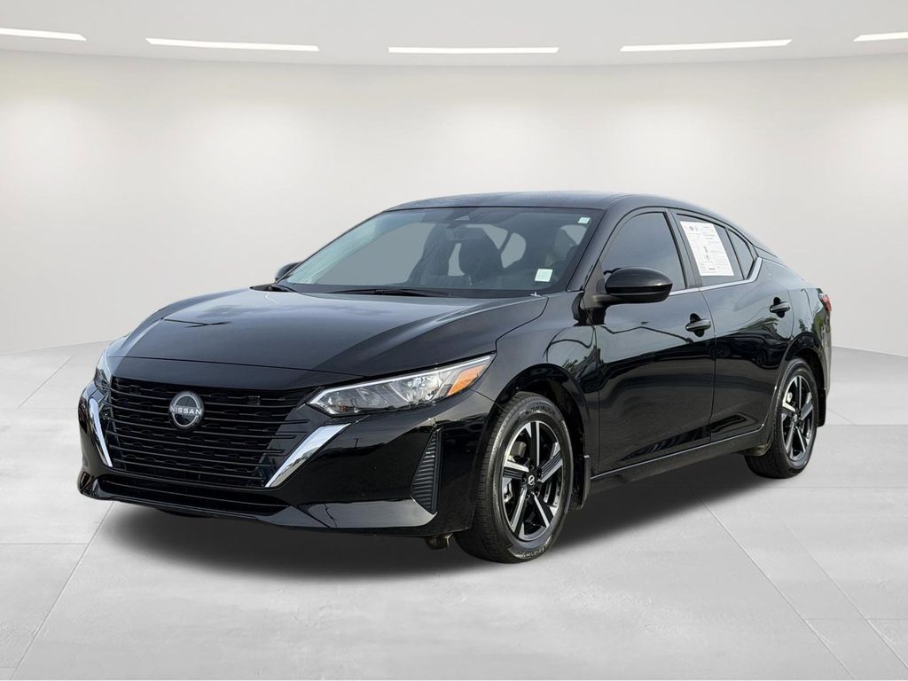 Super Black 2025 Nissan Sentra SV FWD Sedan Front-Wheel Drive Continuously Variable Transmission