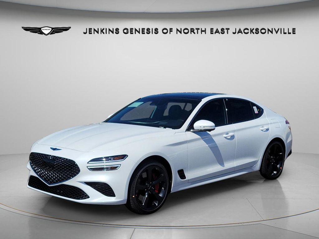 Uyuni White 2026 Genesis G70 3.3T Sport Prestige RWD Sedan Rear-Wheel Drive 8-Speed Automatic